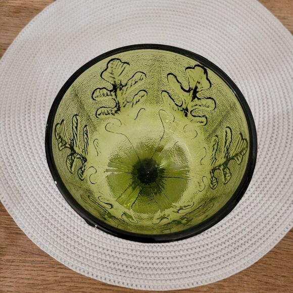 VINTAGE ✨️ FTD Green Pedestal Bowl Dish - Picture 3 of 6